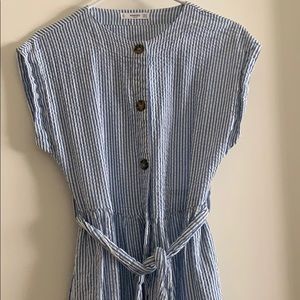 Mango Blue Stripe Dress